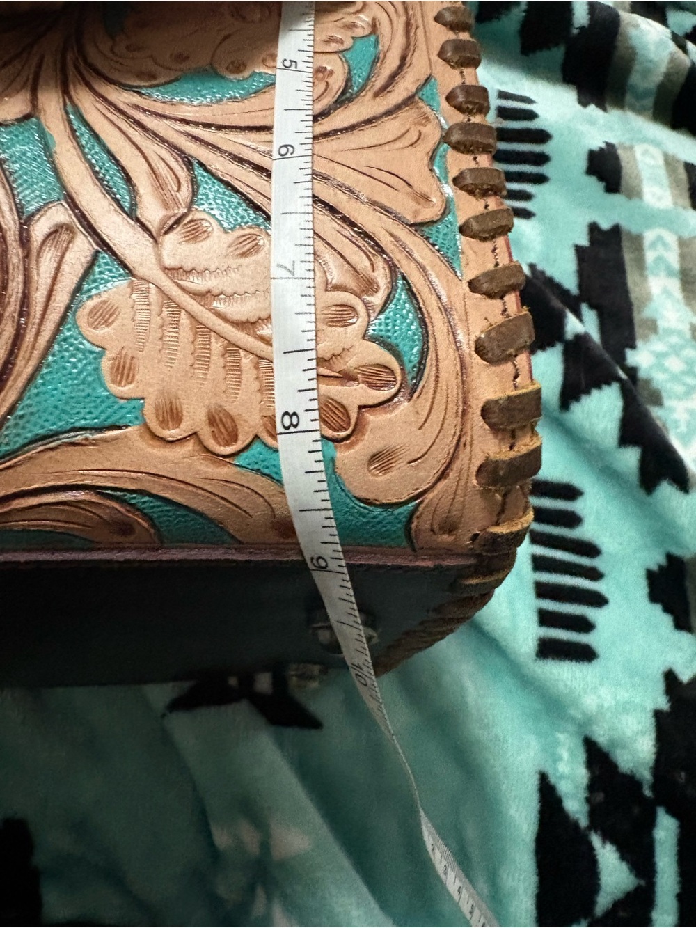 Western Floral Hand Tooled Medium Speedy - Picture 11 of 12